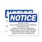 Signmission Security Check The Following Items Are Not OSHA Notice Sign, Vinyl Decal, 5in W x 3.5in L, 2PK OS-2PACK-NS-D-35-L-18271 - alternate 1